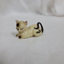 Cute Vintage Siamese Cat miniature Josef Originals Tiny Sleeping Cat Figurine  picture
