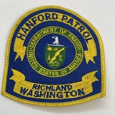 Vintage Hanford Patrol Richland, WA Department Of Energy United States Patch  picture