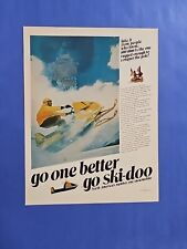 Vintage Print Ad 1969 Ski-Doo Snowmobiles Winter Sports Advertising Art picture