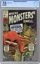 Where Monsters Dwell #2 CBCS 7.5 1970 22-0692A42-672 picture