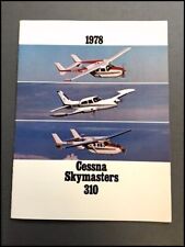 1978 Cessna Skymaster 310 Airplane Aircraft Vintage Sales Brochure Catalog picture