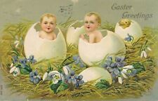 EASTER - Chick and Children In Eggs picture