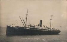1911 RPPC SS Bear-Astoria-Oregon at sea Real Photo Post Card 1c stamp Vintage picture