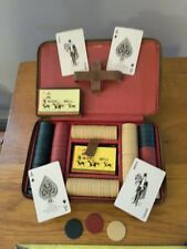 Antique Traveling Poker Set,35021  RUSSELL PLAYING CARD CO.NEW YORK picture