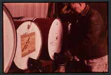 1981 Shakopee MN Conklin Co Promo 35mm Slide Silver Prime Oil Barrels Farmer Vtg picture