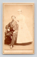 1870 Rare CDV Interracial Couple, Chinese Woman w/ White Man. G.D. Morse S.F. Ca picture