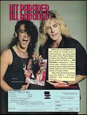 Ratt Stephen Pearcy Robbin Crosby 1985 Hit Parader advertisement 8 x 11 ad print picture