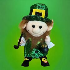 VTG Gemmy Leprechaun Dancing Music St Patrick's Day Luck Irish Lads Tested picture