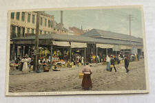 Vintage Postcard c1918 ~  Early view of French Market ~ New Orleans Louisiana LA picture