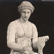 Antique 1900s RPPC Kleio Clio Muse Of History Vatican Museum Postcard Rome picture