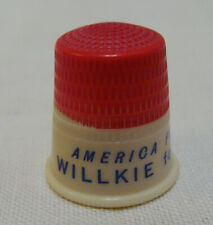 Vintage 1940 Wendell Willkie Presidental Campaign Thimble picture