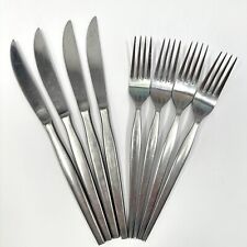 Vintage Epic Prince Custom Stainless Japan 4 Forks 4 Knives picture