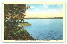 Vintage 1938 Malden Massachusetts MA Middlesex Fells Spot Pond Postcard D22 picture