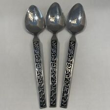 Vintage Riviera Stainless Steel Monterey Tablespoons Japan Flatware 3pc picture