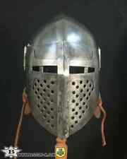 Medieval Helmet Armour Buhurt Helmet Knight Battle Larp Steel X-MASS GF picture
