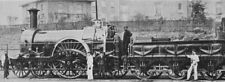 EARLY RAILWAY ENGINES SULTAN BUILT 1847 SWINDON SPLENDID  MOUNTED RAILWAY PRINT picture