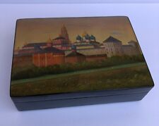 Vintage Russian Fedoskino  Large Lacquer Box - 10