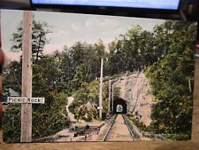 J2 Vintage Old Rare OHIO Postcard ZANESVILLE Black Hand Interurban Train Tunnel picture