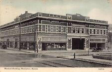 Postcard Marshall Building in Manhattan, Kansas~128240 picture