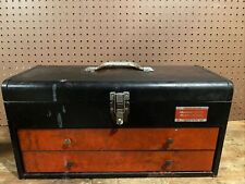 UNION PROFESSIONAL Super Steel Model MT20 Two Drawer Metal Tool Box  USA Red picture
