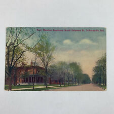 Postcard Indiana Indianapolis Benjamin Harrison Residence North Delaware 1911 picture