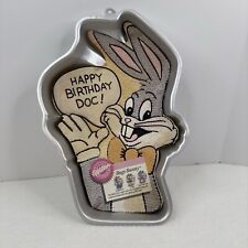 Bugs Bunny Looney Tunes Cake Pan 1989 Wilton  #2105-8253 Vintage Insert & Recipe picture