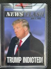 2023 LEAF NEWS FLASH PRESIDENT DONALD TRUMP INDICTED TRADING CARD ONLY 269 Made picture