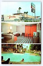 Pool Room Hotel Seville Harlingen Texas Unused Vintage Postcard AF393-5A picture