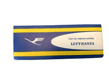 Vintage Luggage Label Lufthansa Airlines 1 1/2