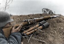 COLOR WW2 WWII Photo German Soldier Mauser K98  World War Two Germany /  2626 picture
