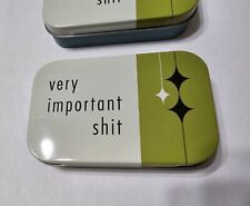 Very Important Sh*t - storage tins (3) - Bad Grandma Designs - FACTORY SECONDS picture