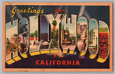 Postcard Greetings From Hollywood, California, Large Letter picture