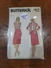 Butterick 3617 Loose Fitting Unlined Jacket Dress Size 10 Uncut  picture