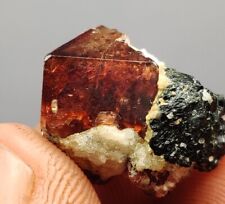 30 Ct Terminated Very Beautiful Natural TOP Red Zircon Crystal Specimen picture