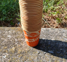 30 VINTAGE NESBITTS ORANGE SODA PAPER CUP S- ORIGINAL 2 3/4 INCHES TALL picture
