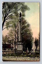 Batavia NY-New York, Morgan Monument, Antique, Vintage c1914 Souvenir Postcard picture