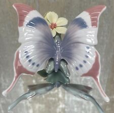 1994 Lladro A Moment's Rest Porcelain Butterfly Figurine Retired picture