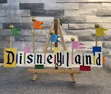 Retro Disneyland Sign Handcrafted Vintage Disney Sign picture