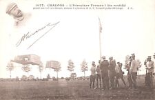 CPA - Châlons - The Farman 1 bis Modified Airplane picture