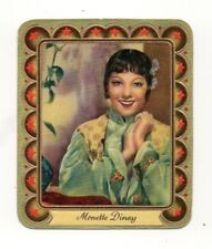 #92 Monette Dinay 1936 Aurelia Sultan Film Star Embossed Cigarette Card  picture