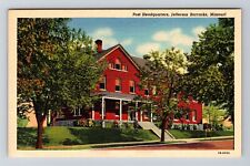 Jefferson Barracks MO-Missouri, Post Headquarters Vintage Souvenir Postcard picture