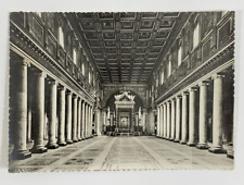 RPPC Interior Basilica of Santa Maria Maggiore Rome Italy Real Photo Postcard picture