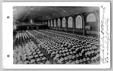 10th Regiment Church Service US Navy Great Lakes IL WW2 WWII RPPC Photo Postcard picture