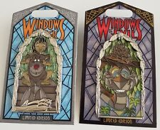 DISNEY JUNGLE BOOK WINDOWS OF EVIL KAA & WINDOWS OF MAGIC MOWGLI & BALOO LE PIN picture
