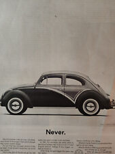 1961 Holiday Original Art Ad Advertisement VOLKSWAGON will never change picture