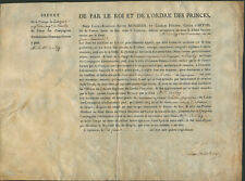 KING CHARLES X (FRANCE) - MILITARY APPOINTMENT SIGNED 02/10/1792 picture