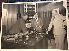 JFK Photos at Springfield Ma Armory, 4 in collection, with firearms. dark room picture