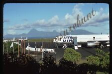 UTA DC-10 Aircraft Tahiti 1970s 35mm Slide Kodachrome picture
