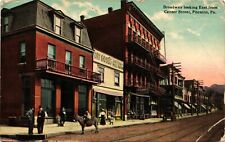 BROADWAY EAST FROM CENTER STREET picture postcard PITCAIRN PENNSYLVANIA PA picture