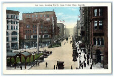 c1930's 1st Ave. Looking North from Yester Way Seattle Washington WA Postcard picture
